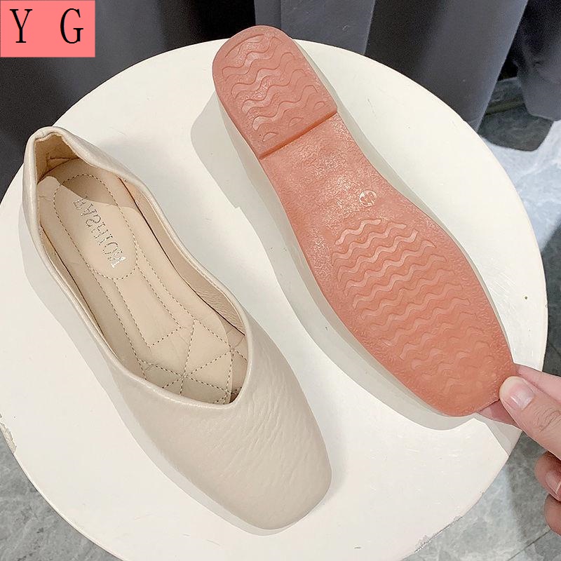 Giày Búp Bê Mũi Vuông Đế Mềm Chống Trượt Thời Trang Xuân Hè 2022 Cho Mẹ Bầu