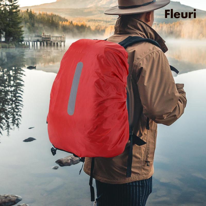 Vỏ Bọc Balo Chống Mưa Có Dải Phản Quang 30-40L