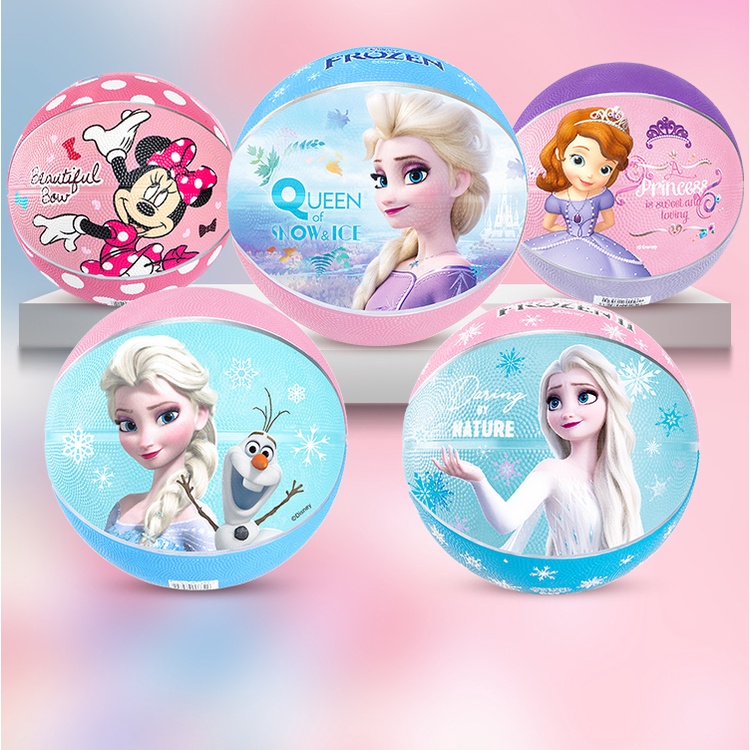 [Hàng sẵn TP.HCM] Bóng rỗ Disney Ball Children số 5 - Bóng Rổ đồ chơi đặc biệt tặng kèm ống bơm và túi lưới đựng.