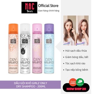 Dầu Gội Khô Girlz Only Dry Shampoo 200ml