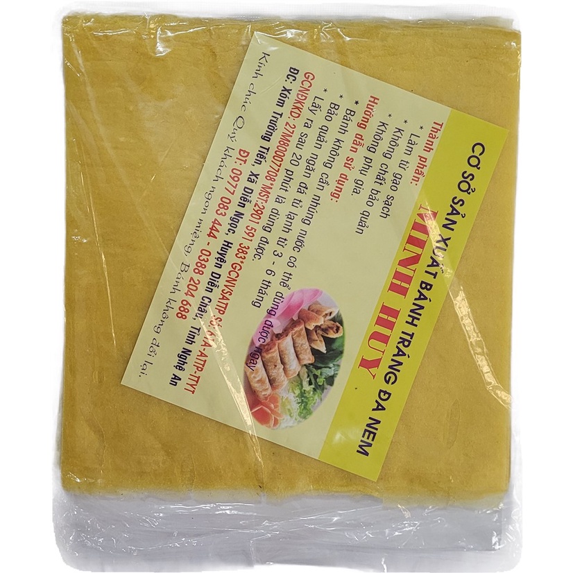 Bánh tráng đa nem Minh Huy - Nghệ An chiên vàng giòn không hút dầu