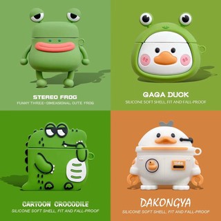 For Baseus WM01 Case Baseus WM02 Silicone Soft Case Protector Cartoon Astronaut Baseus E3 Shockproof Case Protective Case Baseus M2 Case Creative Bulldog Cute Dinosaur Baseus W04 Pro Case Baseus Encok WM01 Cover