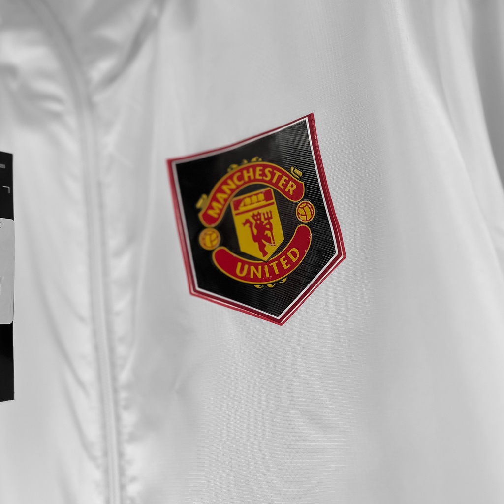 Áo Khoác Gió DAS MU-Trắng-Away-logo shield