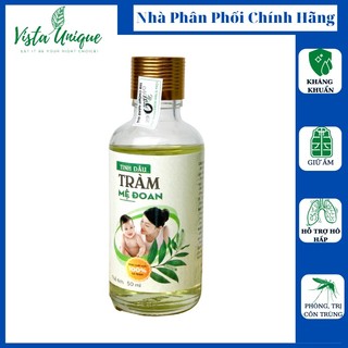 Tinh dầu tràm mệ đoan tinh dầu tràm cho bé sơ sinh sát khuẩn phòng ho côn trùng cắn muỗi đốt tinh dầu tràm tắm bé