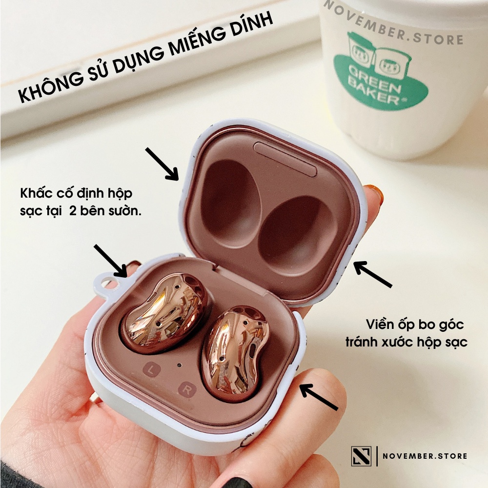 Ốp case cho Galaxy Galaxy Buds2 Pro / Buds 2 / Buds FE / Buds Pro / Buds Live in hình Kaws / Simpsons - Tặng kèm móc