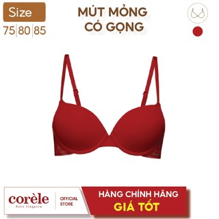 Áo lót nữ Corèle V cúp xéo, có tai, mút mỏng, có gọng thoải mái, mềm mại, gợi cảm từ Pháp - 3034A