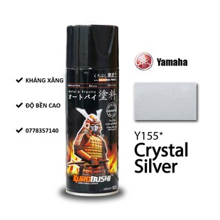 Y155 sơn xịt samurai màu bạc pha lê