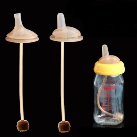 Set 2 ống hút nano thay thế cho bình sữa cổ rộng Pigeon, Toom, Lansioh, Gb,...