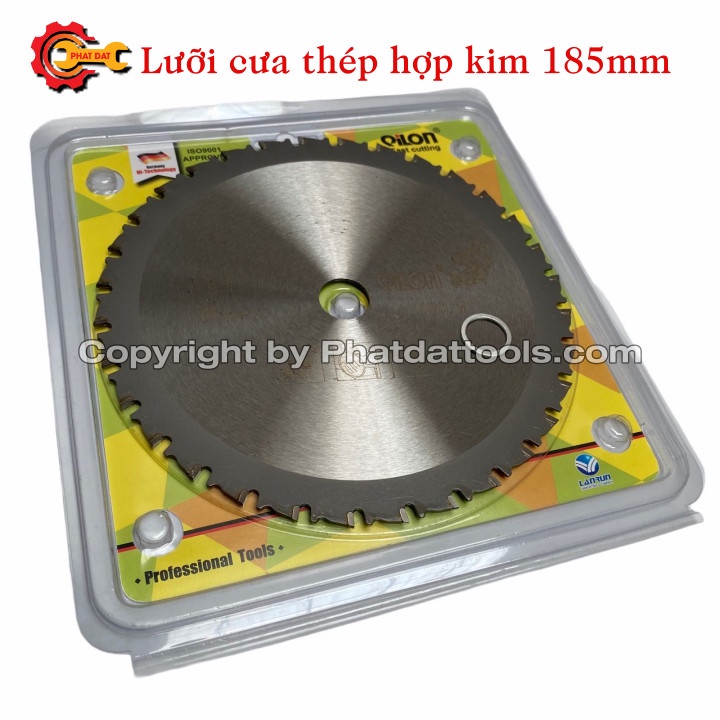 Lưỡi Cắt Hợp Kim D185  - Chuyên Dụng Cưa Cắt Thép Thanh, Thép Cây, Thép Tấm, Ống Thép Và Thép Hình U, I, V..
