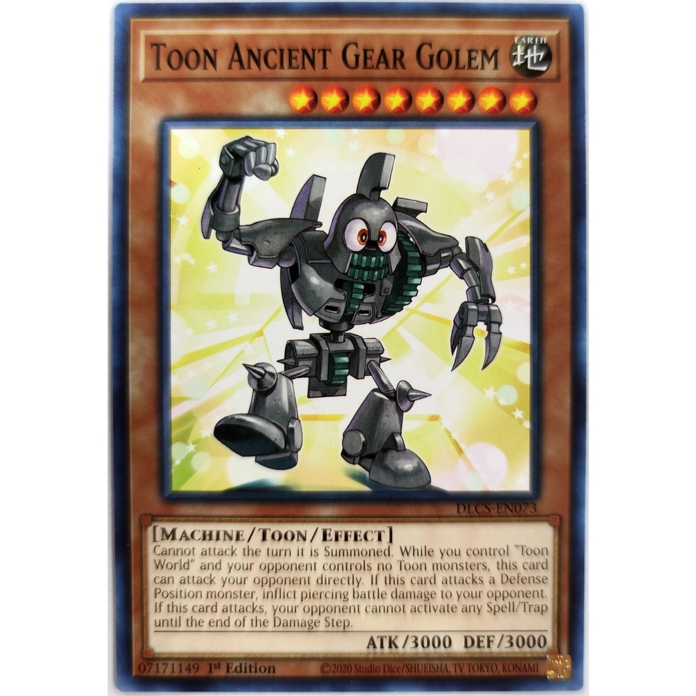 [Thẻ Yugioh] Toon Ancient Gear Golem |EN| Common