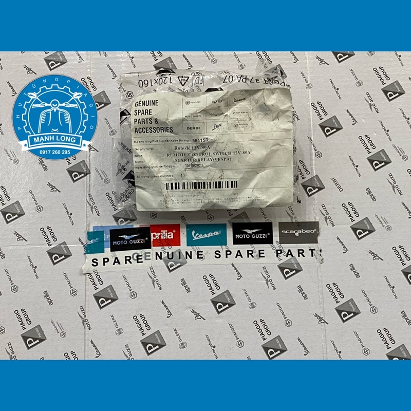 Rơ le đề PIAGGIO - VESPA  zin