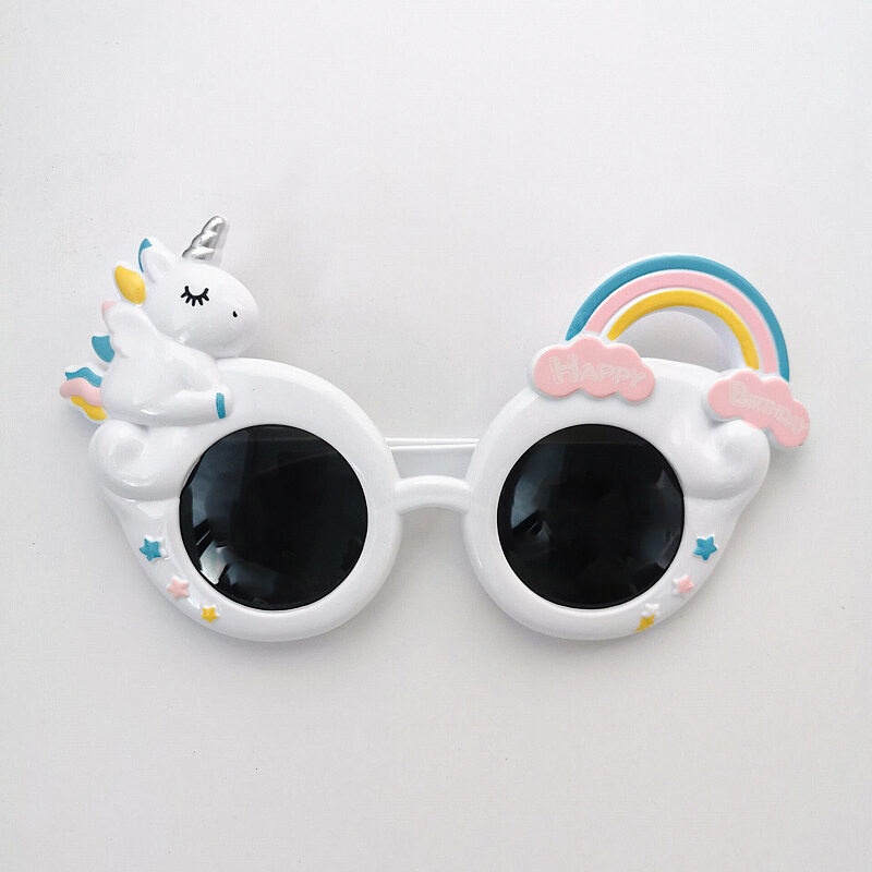 Kính Mát Hình Kỳ Lân Nhiều Màu Dễ Thương Cho Bé