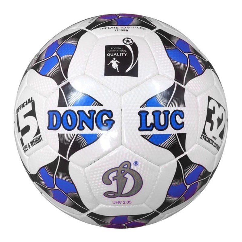 Quả bóng đá - Trái Banh Động Lực UHV 2.05 số 5 chính hãng kèm túi lưới + kim bơm bóng