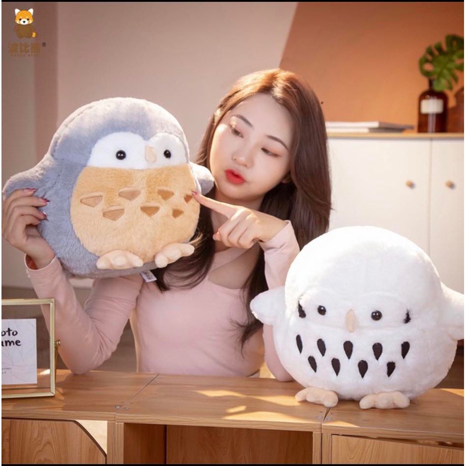 Cú Mèo Nhồi Bông Mềm Mại Thiết Kế Sáng Tạo Dễ Thương