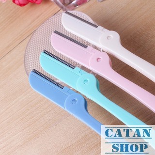 Combo 4 dao cạo lông mày siêu bén , dao tự tỉa chân mày có 2 đầu thay thế TD03-DCCM-4