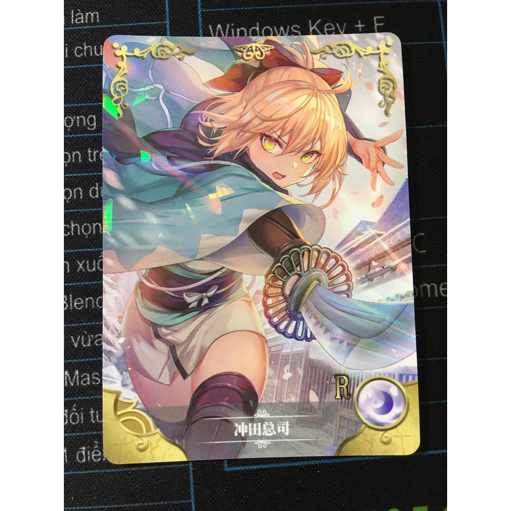 Thẻ bo góc nhân vật Okita Souji – Fate/Grand Order NS-02-M02 – R