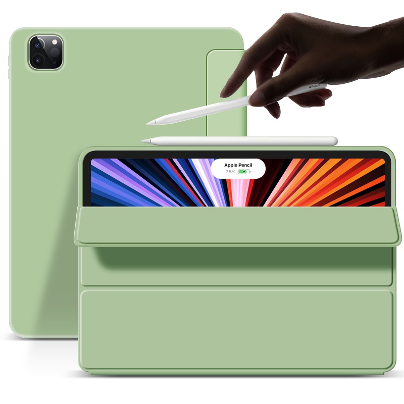 Ốp Máy Tính Bảng Nam Châm Cho iPad Pro 11 Case 2021 2020 2022 Air5 Air 4 10.9"Bao Da Máy Tính Bảng TPU Mềm Nắp Gập Thông Minh Cho iPad Pro 11 2018 10.2 7th 8th 9th 10th 10.9 Air 3 2 1