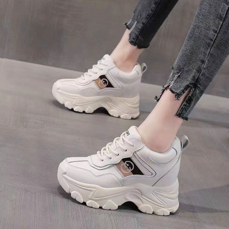 Giầy thể thao nữ độn đế 8 phân 2 vạch