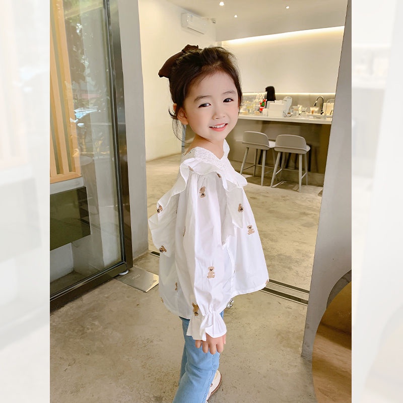 Áo Sơ Mi Phong Cách Hàn Quốc Mới Cho Bé Gái