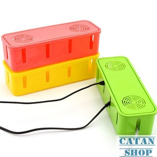 Combo 2 Hộp đựng ổ cắm điện nhựa, hộp dây điện an toàn cho bé có lỗ thong gió, chống điện giật trẻ em GD69-HDDN-2