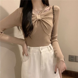 ÁO LEN NỮ PHỐI CỔ NƠ TIỂU THƯ