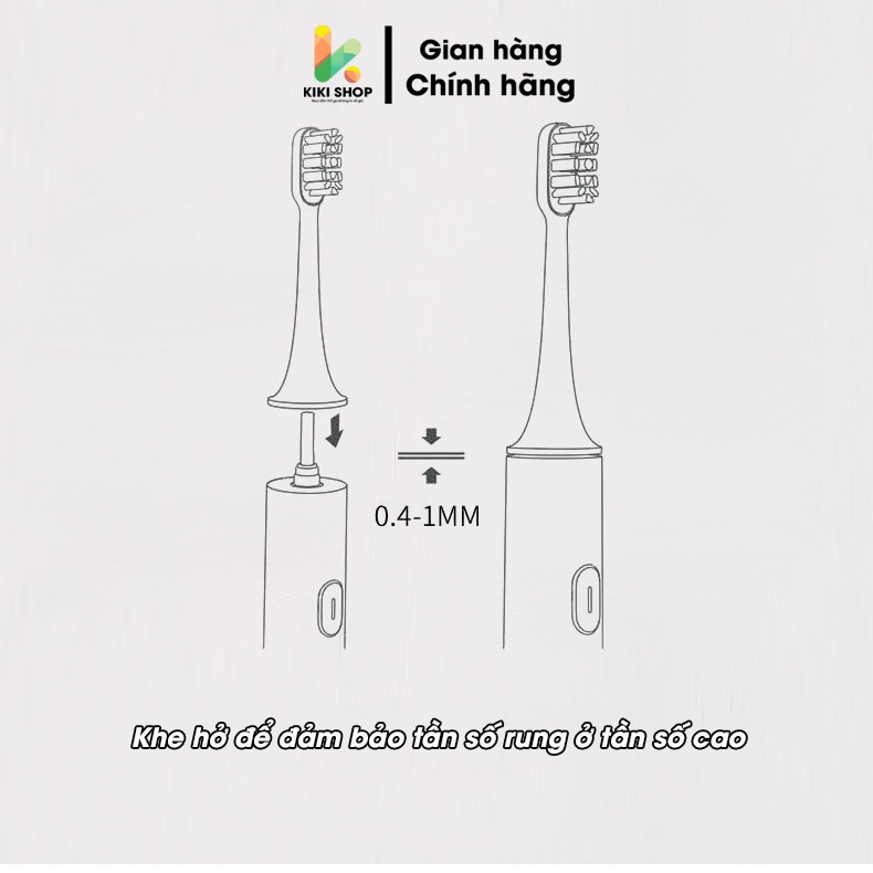 Đầu bàn chải điện cho bé BR-CH1905ET lông chải mềm kháng khuẩn, Kiki shop