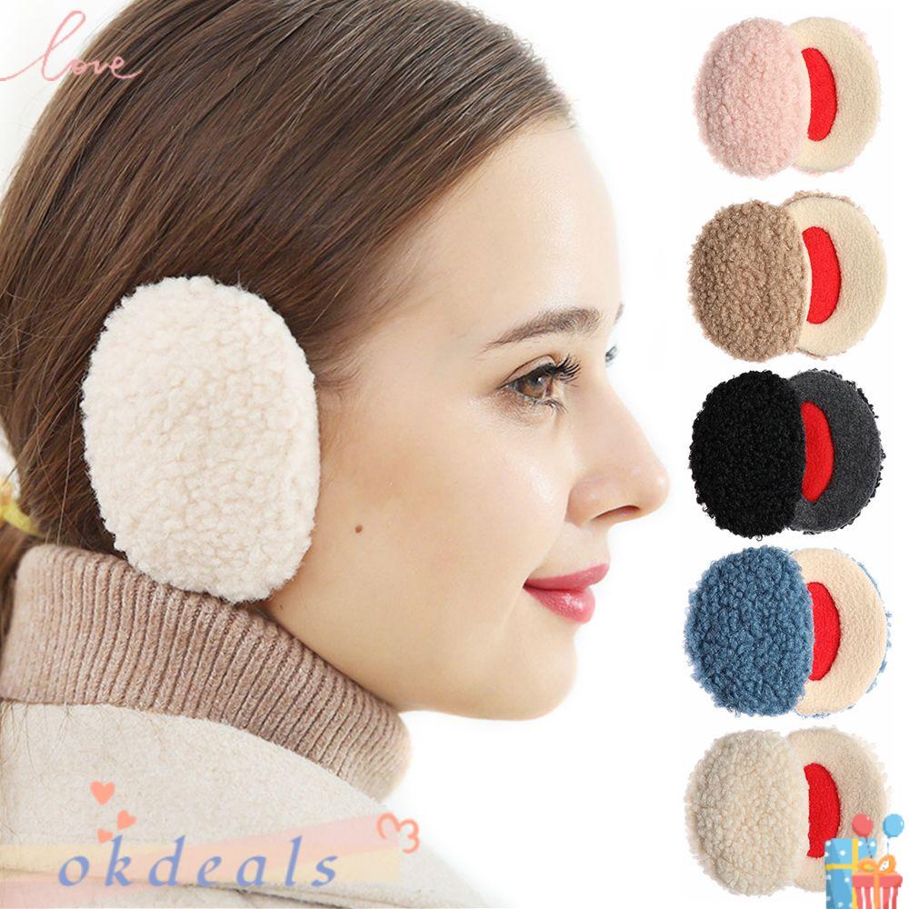 Okdeals Chụp Tai Không Dây Giữ Ấm Mùa Đông Bằng Lông Cừu Mềm Mại Dành Cho Người Lớn Và Trẻ