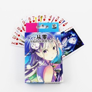 Bài tú lơ khơ Re:Zero 54 lá bài khác nhau