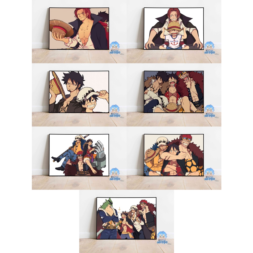 Ảnh Poster A3 Chất Lượng Chuẩn  Anime One Piece (20) – Tranh Dán Tường 2D Tộc Shop