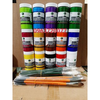 Combo mầu vẽ acrylic, cọ vẽ cơ bản cho người vẽ tranh