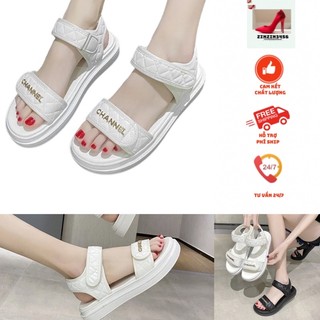 XẢ KHO 3 NGÀY: Sandal nữ đi học- dép quai hậu trần chỉ đế siêu nhẹ cao 3,5cm
