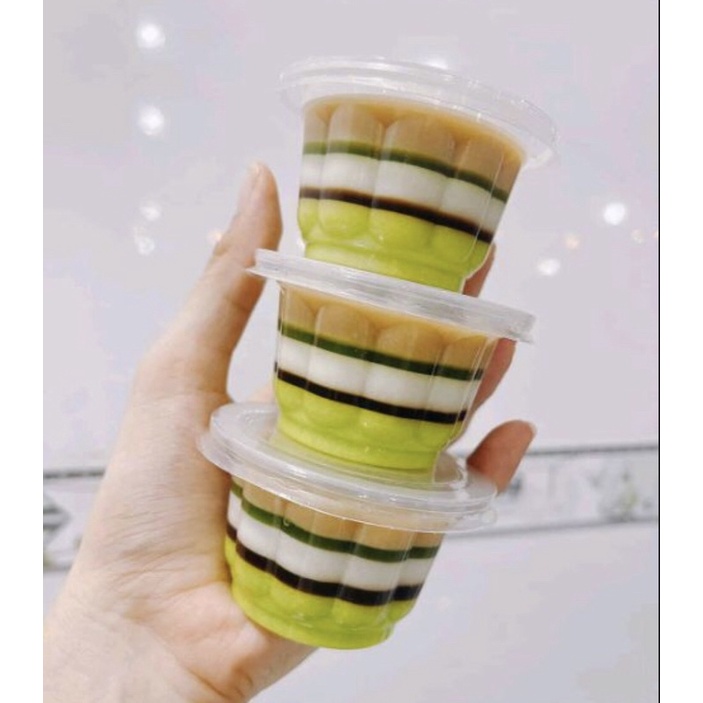 Set 50 ly rau câu 100ml kèm nắp, ly BÔNG MAI, ly hoa mai, hũ rau câu, hũ hoa mai, hũ bông mai