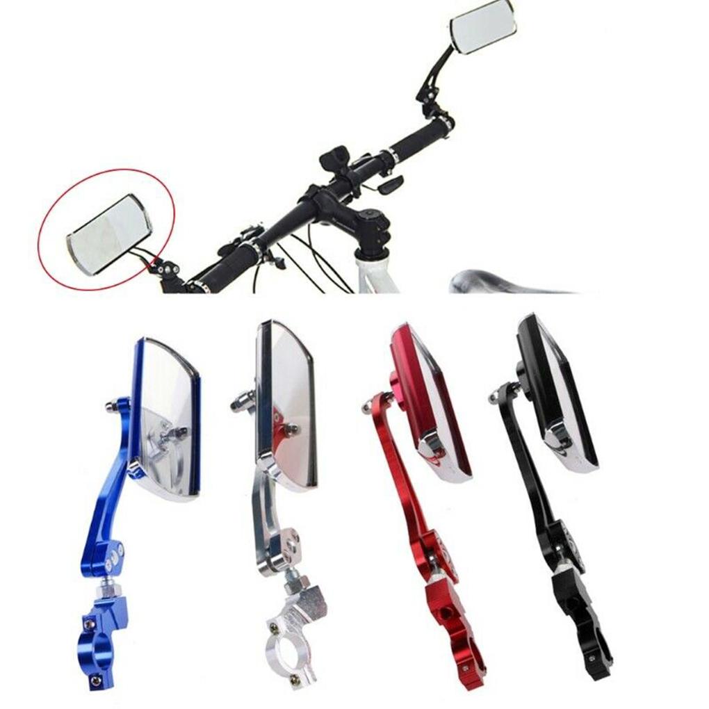 1 Gương Chiếu Hậu Xoay 360 Độ Bằng Hợp Kim Nhôm Màu Trắng Có Thể Điều Chỉnh Dành Cho Xe Đạp
