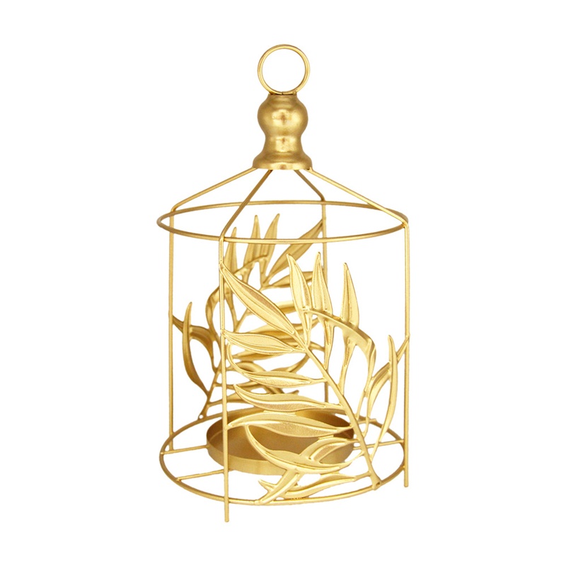 Giá Đỡ Nến Bằng Kim Loại Mạ Vàng Sang Trọng Phong Cách Bắc Âu