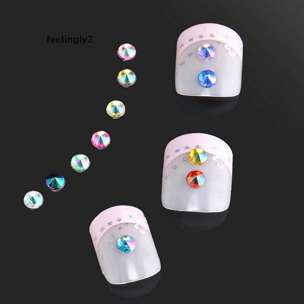 Hạt Đá 3D Lấp Lánh 12 Màu Sắc Trang Trí Móng Tay Nghệ Thuật DIY