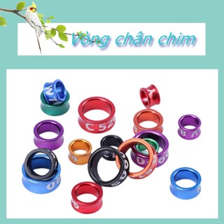 4-7mm vòng chân chim vẹt, vòng đeo cho chân chim hợp kim nhôm, làm đẹp cho vẹt, cockatiel, chào mào...