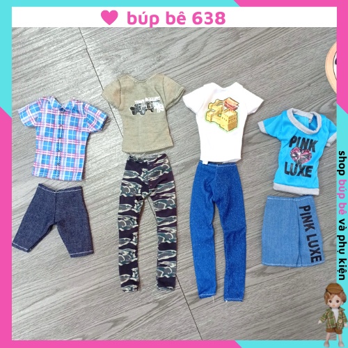 Quần Áo Các Mẫu Cho Búp Bê Nam Ken Cao 30cm Phần 1