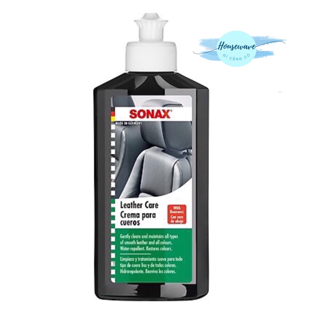 Kem Bảo Dưỡng Ghế Da Ô Tô, Xe Hơi Sonax Chống Rạn Nứt 250ml 291141 - Hàng Chính Hãng