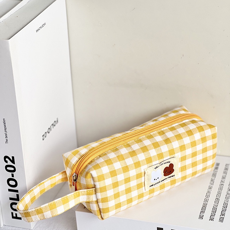 Túi Đựng Bút Chì Thêu Họa Tiết Hoạt Hình Dễ Thương Cho Nữ