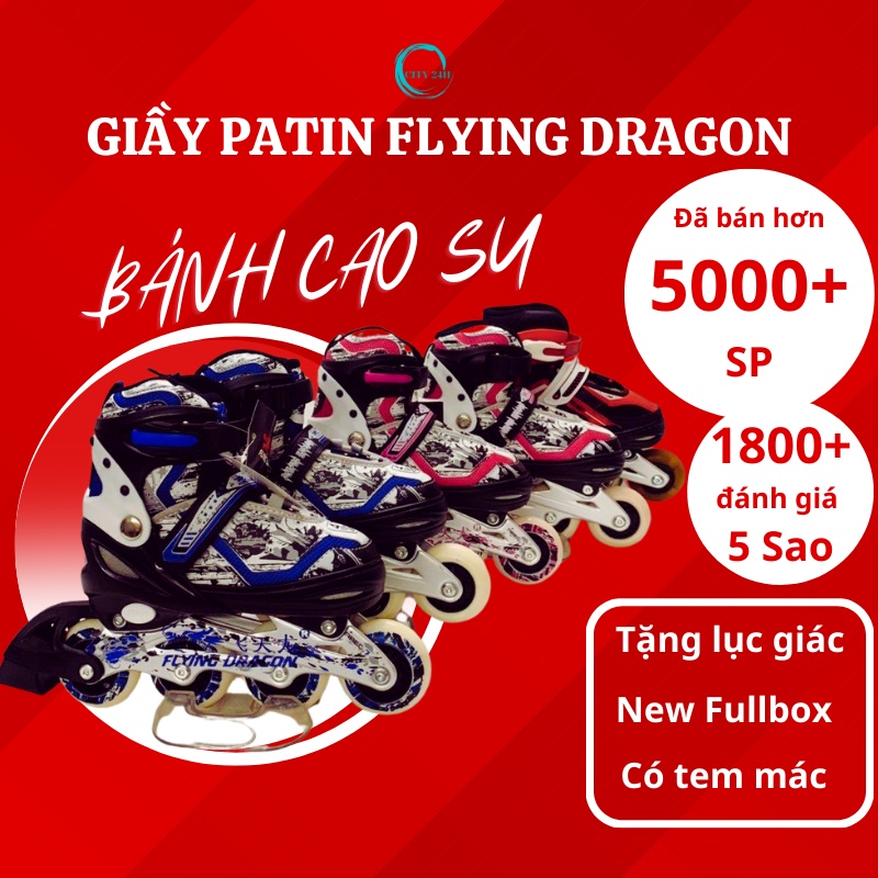 Giầy Patin Cao Cấp - Giầy PaTin Trẻ Em Người Lớn - Bánh Cao Su