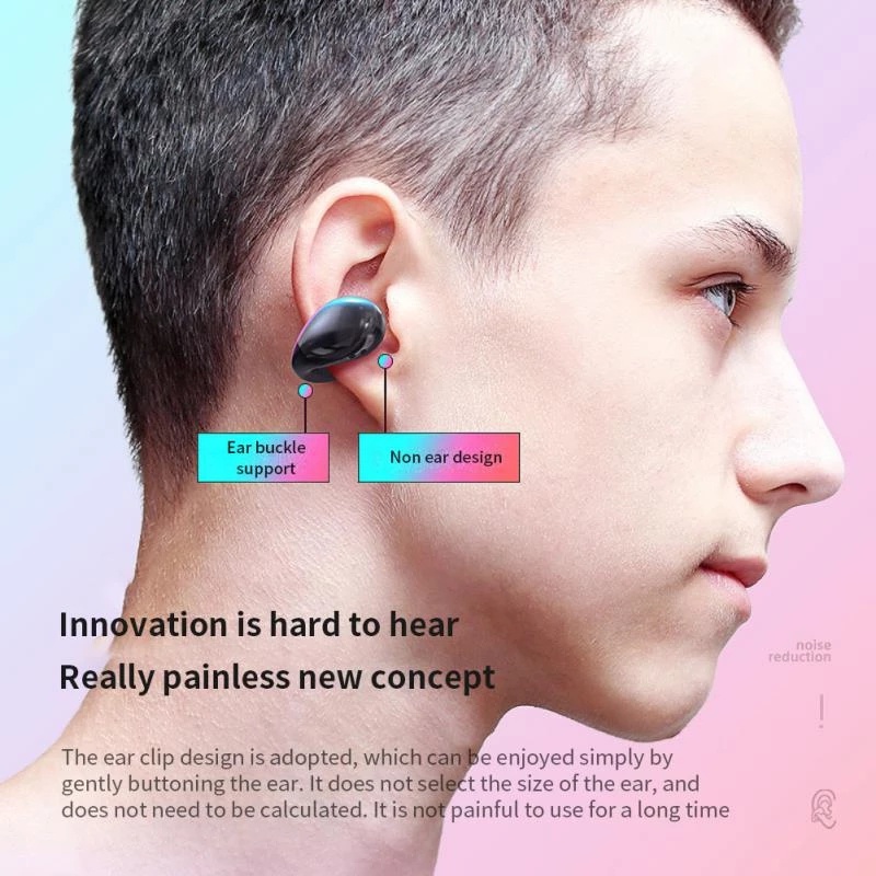 Tai Nghe Nhét Tai TZUZL S19 Bluetooth 5.0 Không Dây Âm Thanh Stereo HiFi Có Đèn LED Và Mic