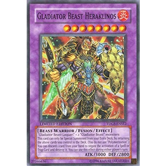 Yugioh - Thẻ bài Gladiator Beast Heraklinos - TDGS-ENSE2 - Super Rare