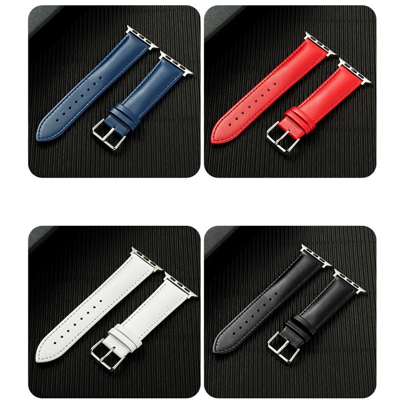 Dây da bò MỀM 40mm 44mm 38mm 42mm cho đồng hồ AW IWatch Series 3 4 5 6 7