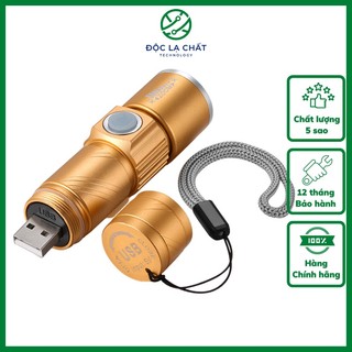 Đèn pin siêu sáng Q5 sạc USB thiết kế nhỏ gọn,đẹp mắt