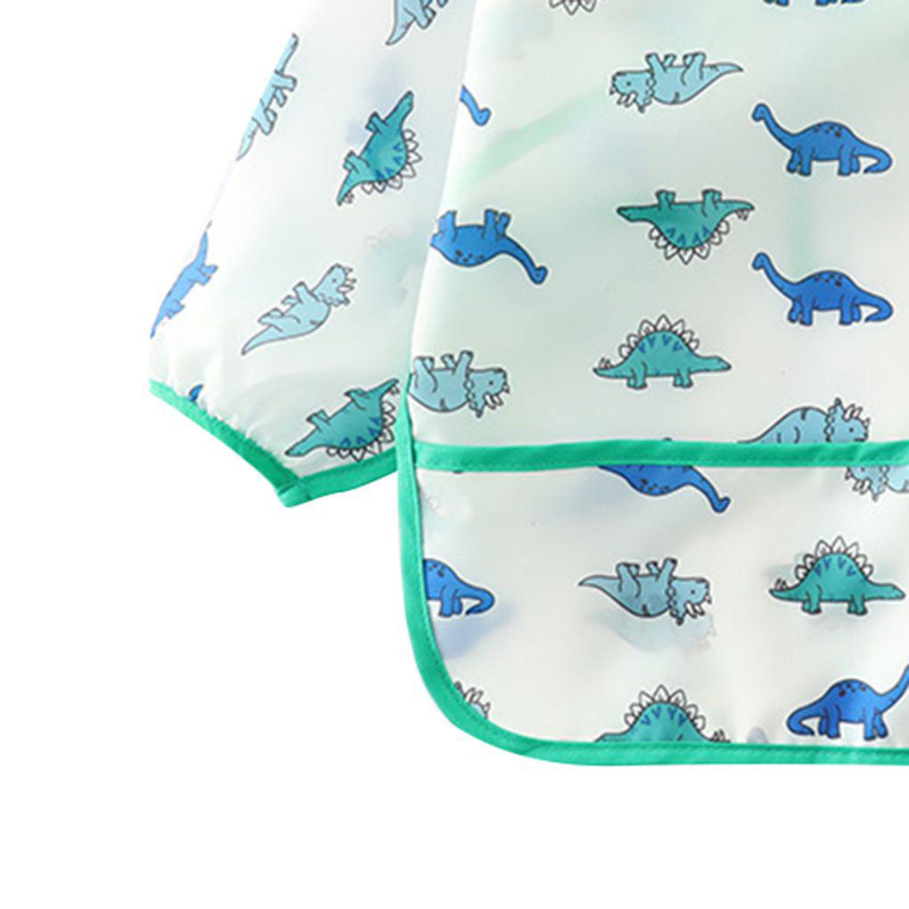 Tạp Dề Tay Dài Chống Thấm Nước In Họa Tiết Hoạt Hình Xinh Xắn Cho Bé