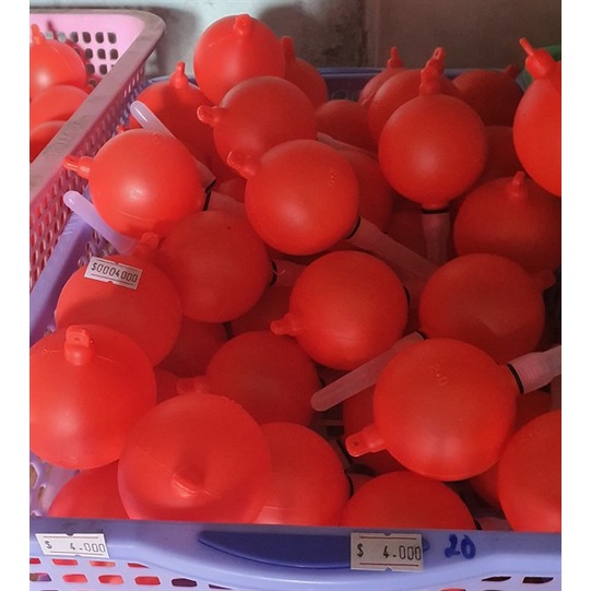Phao bóng lăng xê / phao boom, bom bằng nhựa câu cá mè, phao bơm nhựa câu đêm, câu ngày