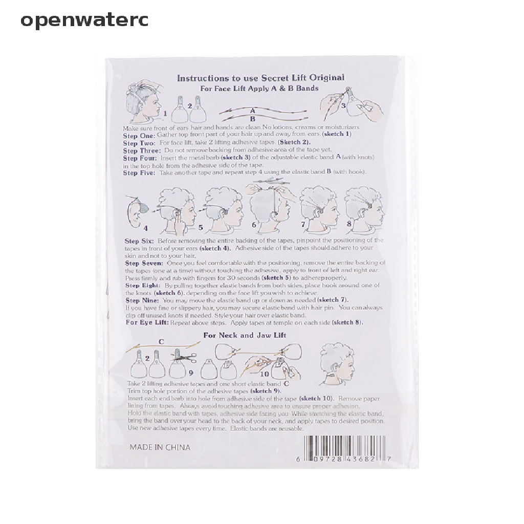 Bộ 80 Miếng Dán Nâng Cơ Mặt Vô Hình Tạo Cằm Chữ V