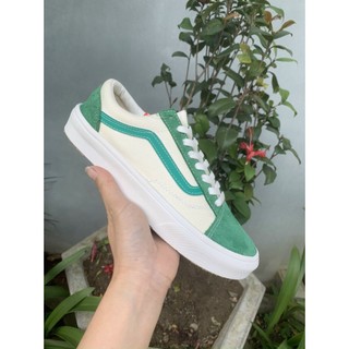 Giày V Style phối màu trắng xanh lá full box