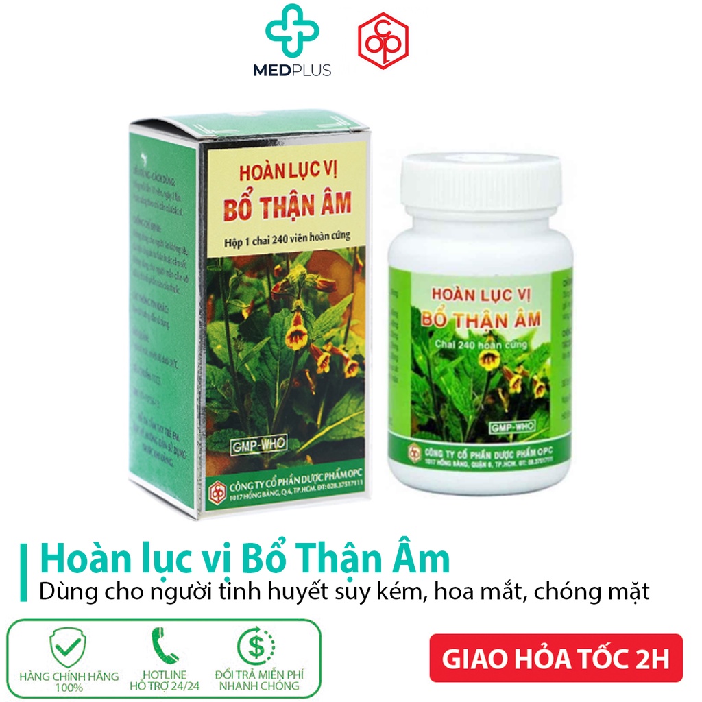 [Hộp 240 Viên Hoàn] HOÀN LỤC VỊ BỔ THẬN ÂM OPC
