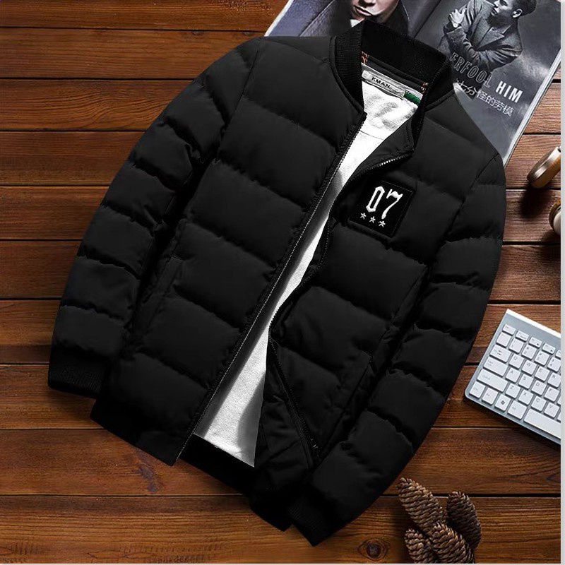 ÁO KHOÁC PHAO NAM BOMBER TRẺ TRUNG CÁ TÍNH CHẦN BÔNG 3 LỚP CỰC ẤM BEMINE MEN JK 068